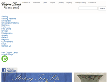 Tablet Screenshot of copperlamp.com